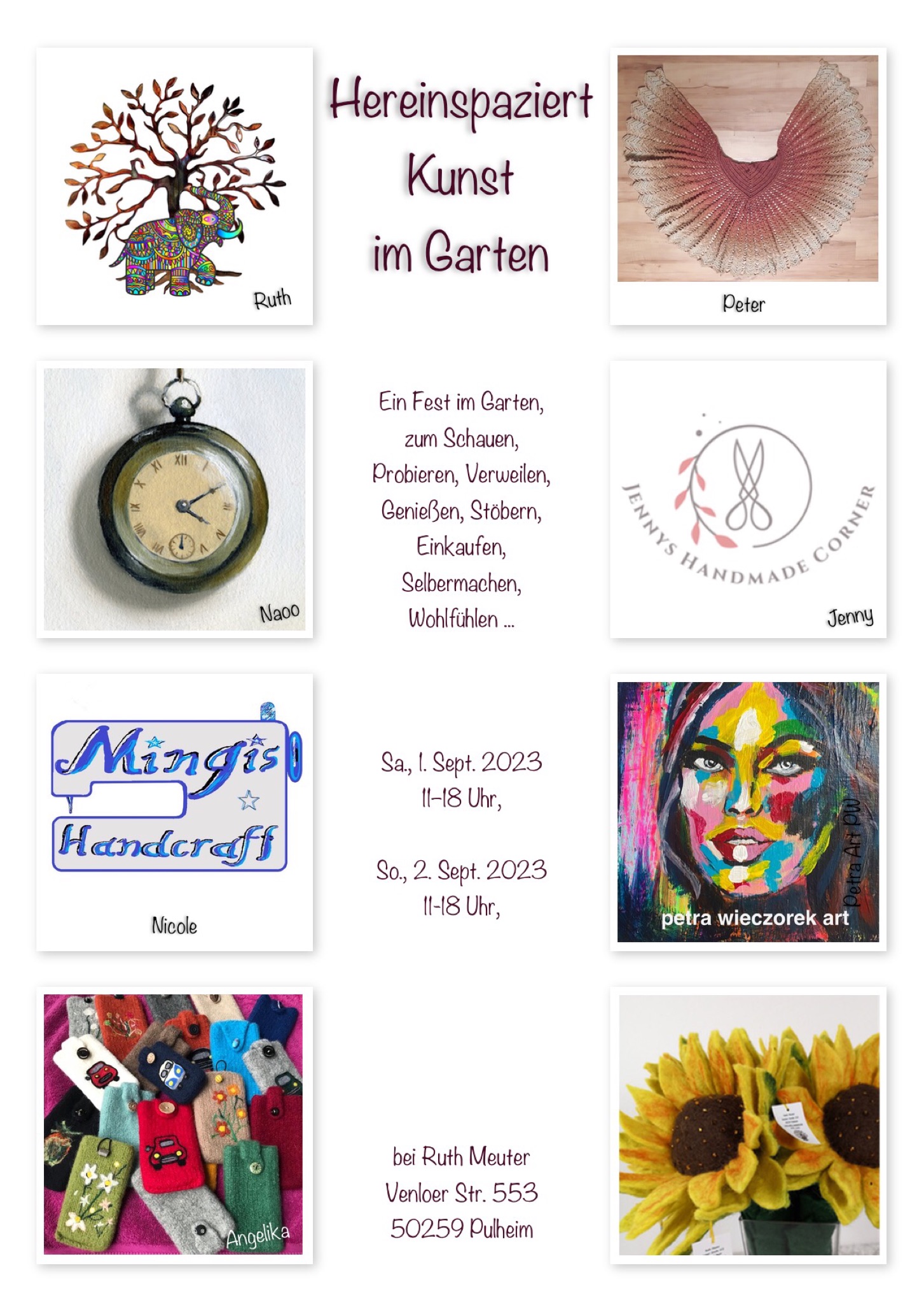 Kunst im Garten 2023 in stommeln