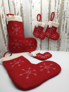 Festliche Nikolausstiefel verschiedene Größen 